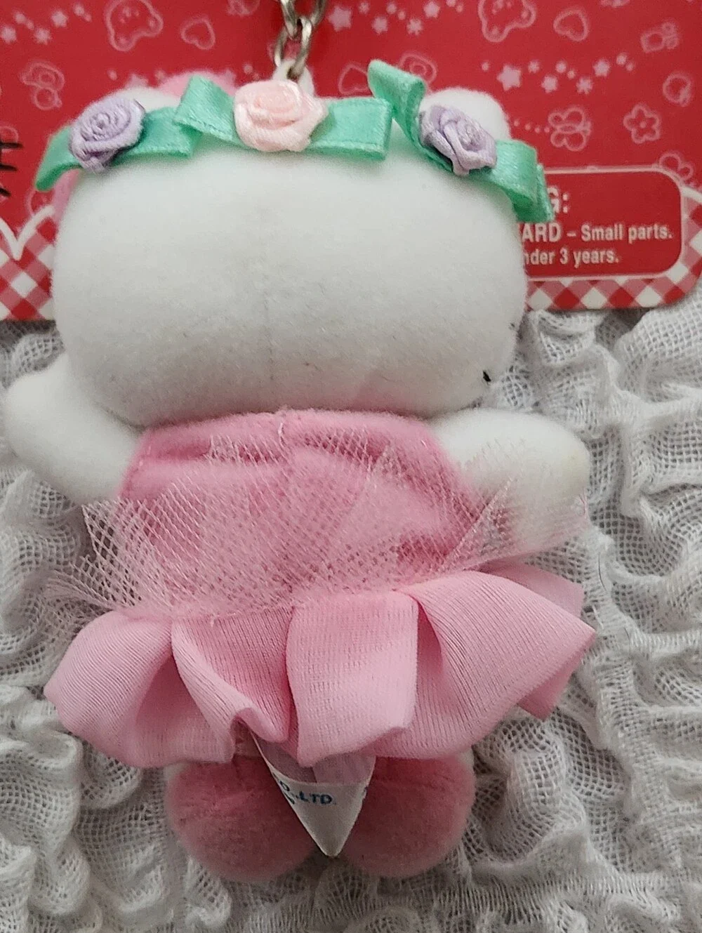 2001 Sanrio Hello Kitty Ballerina Plush Keychain NWT Nakajima Rare Y2K Pink